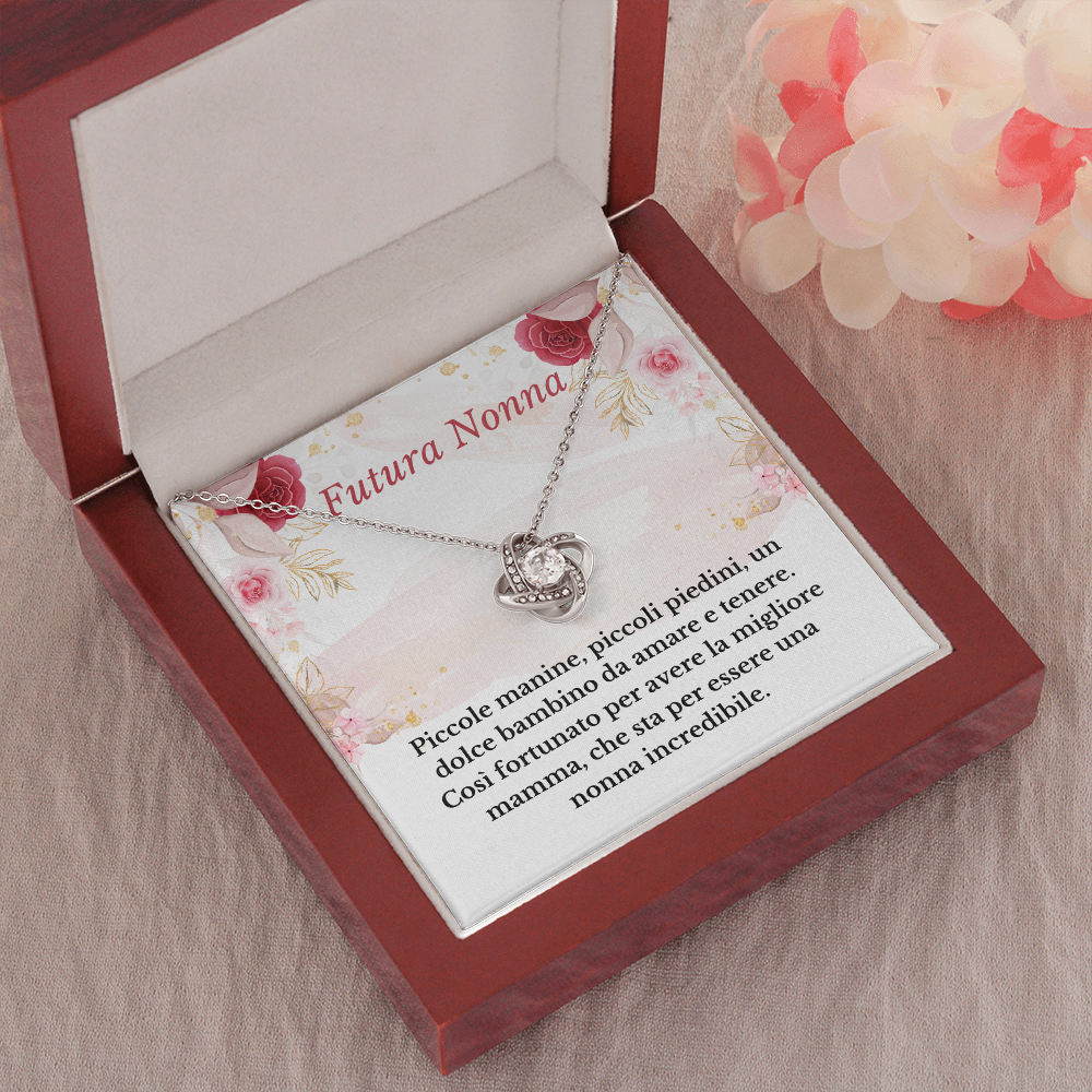 Futura Nonna Collana Regalo Italian Grandmother To Be Necklace Card