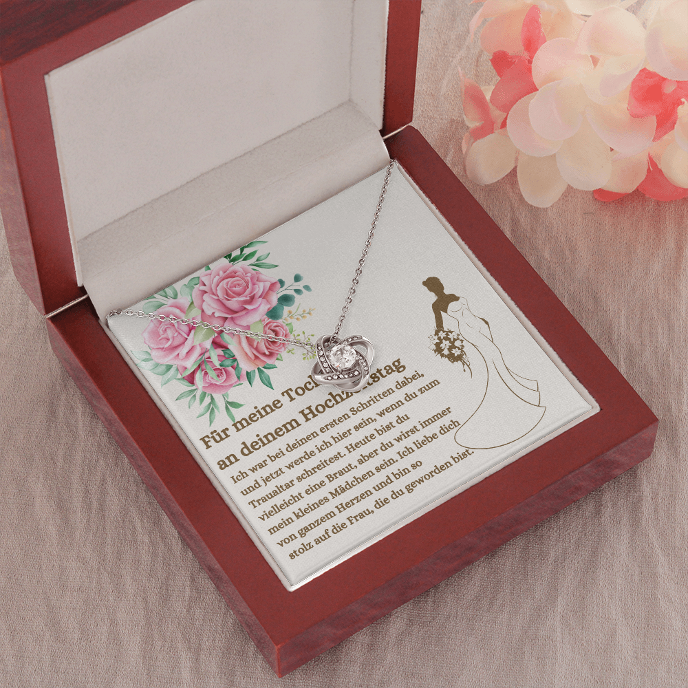Tochter Hochzeitstag Halskette German Daughter Bride Necklace