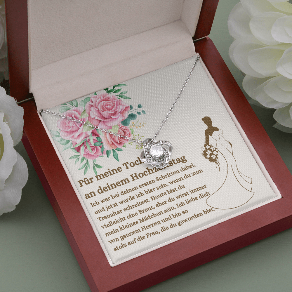 Tochter Hochzeitstag Halskette German Daughter Bride Necklace