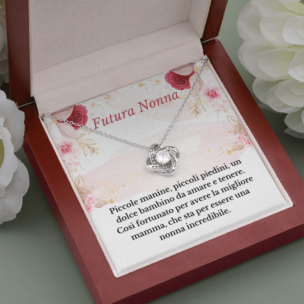 Futura Nonna Collana Regalo Italian Grandmother To Be Necklace Card