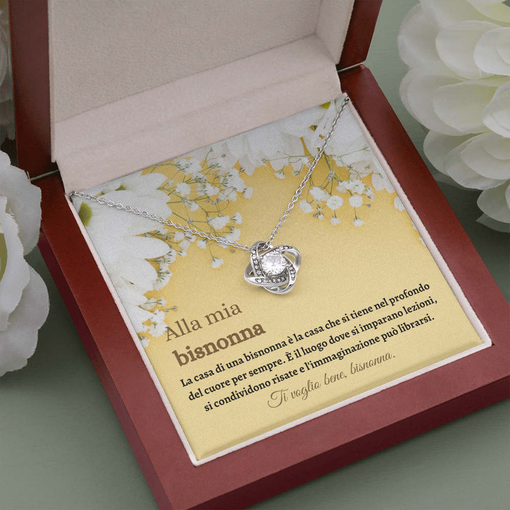 Bisnonna Collana Regalo Italian Great Grandmother Necklace Card